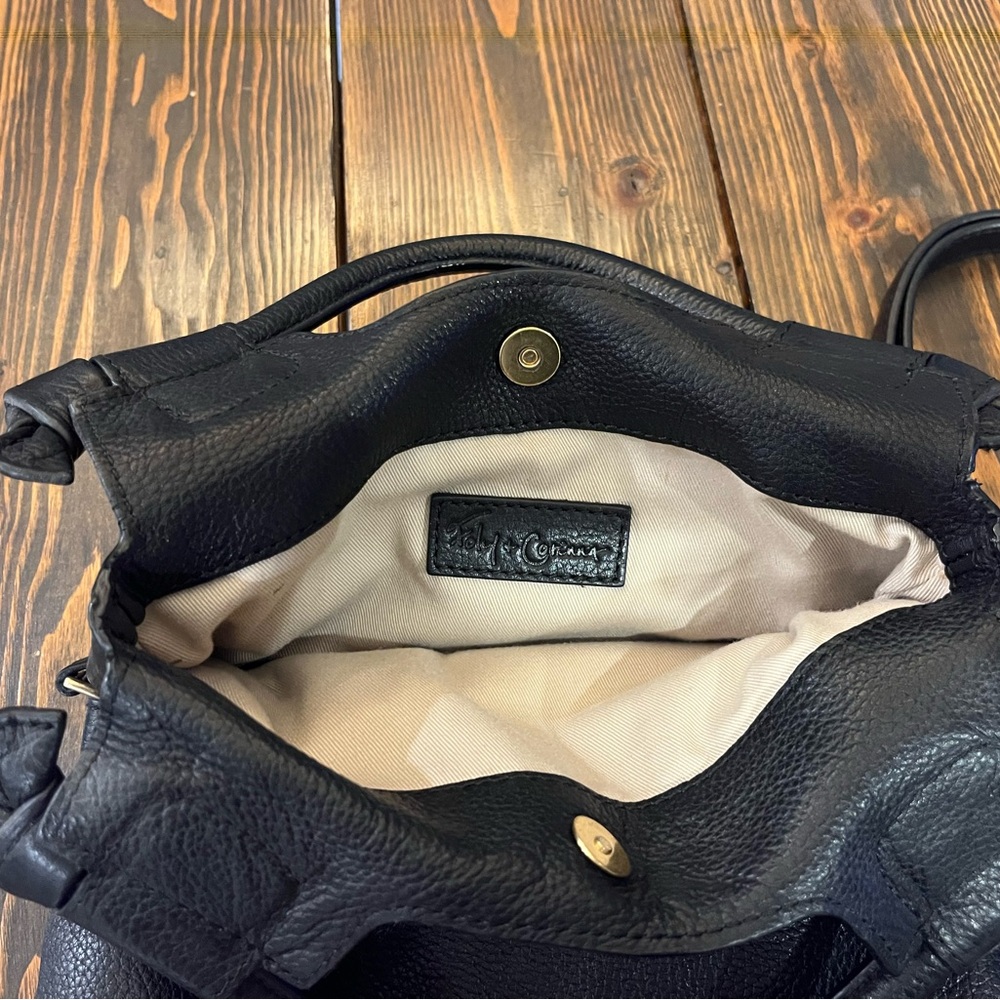 Foley and Corinna Black Leather Crossbody Bag - Picture 7 of 7